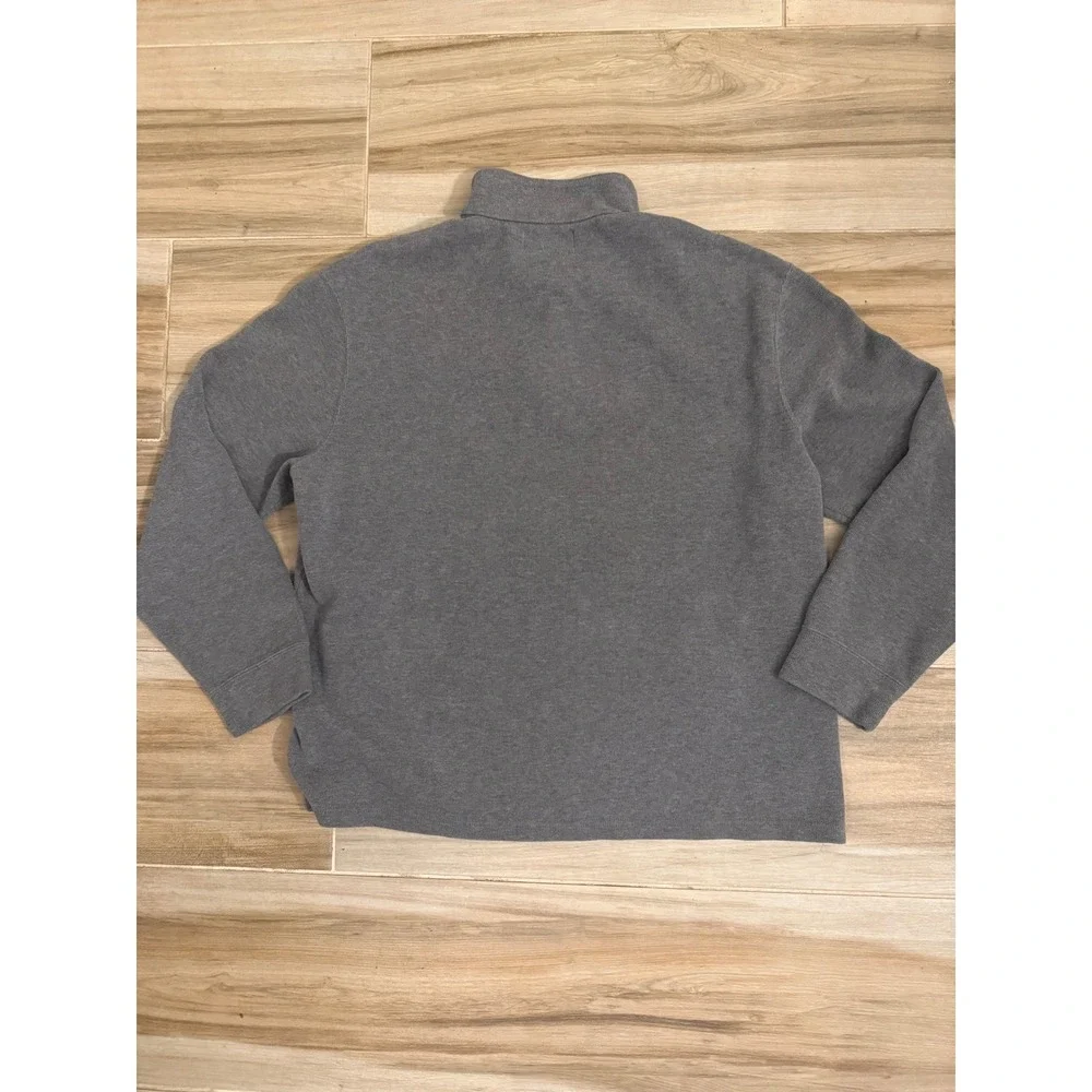 Polo Ralph Lauren Mens XL Gray Quarter Zip Pullover Sweater Mock Neck Pony‎